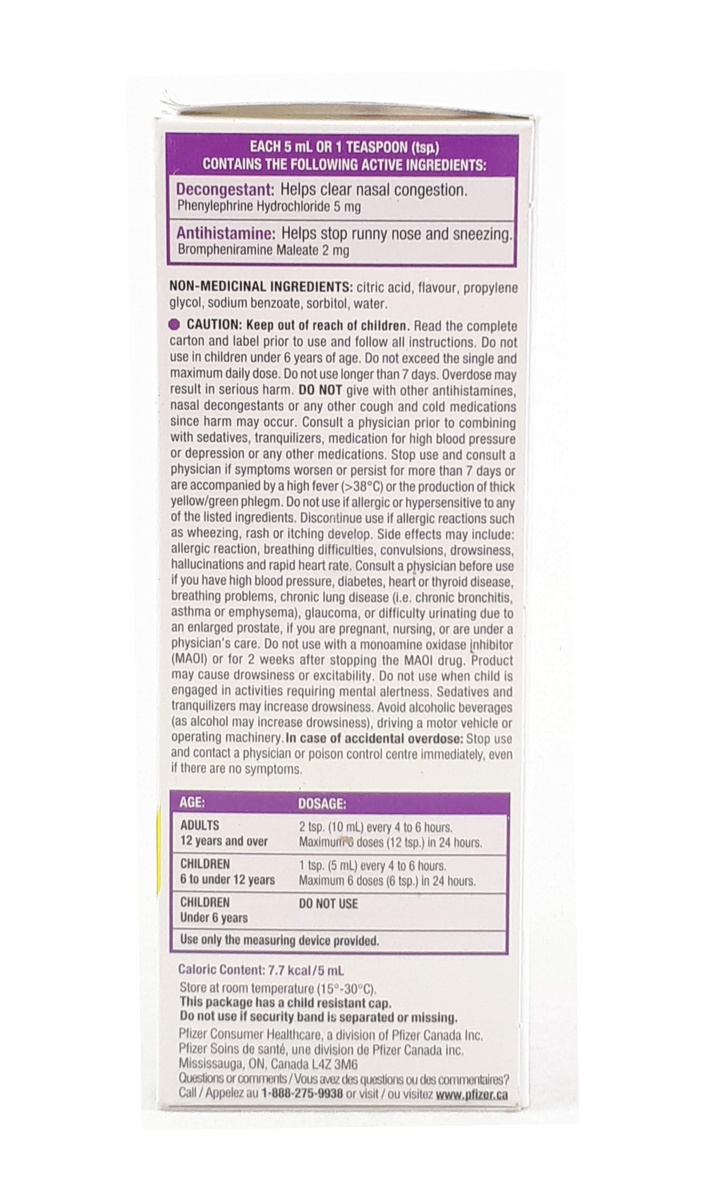 Dimetapp Liquid, Grape Flavor, 100 Ml – Green Valley Pharmacy