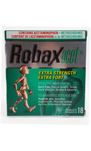 Robaxacet Extra Strength, 18 caplets - Green Valley Pharmacy Ottawa Canada