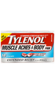 Tylenol Muscle Aches & Body Pain, 72 caplets - Green Valley Pharmacy Ottawa Canada