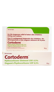 Cortoderm Ointment 0.5%, 15g - Green Valley Pharmacy Ottawa Canada