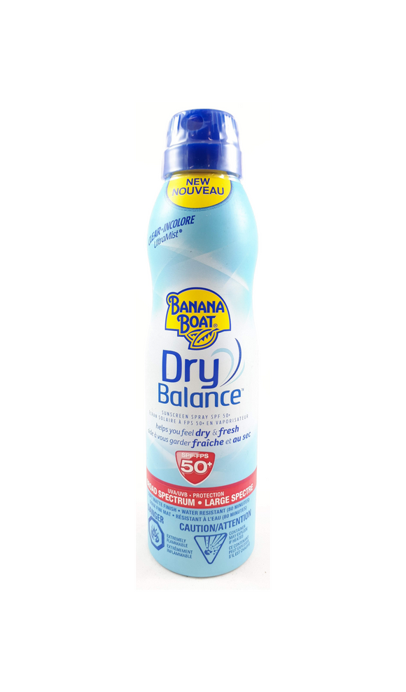 Banana Boat Dry Balance Spray, SPF 50+, 170 mL - Green Valley Pharmacy Ottawa Canada