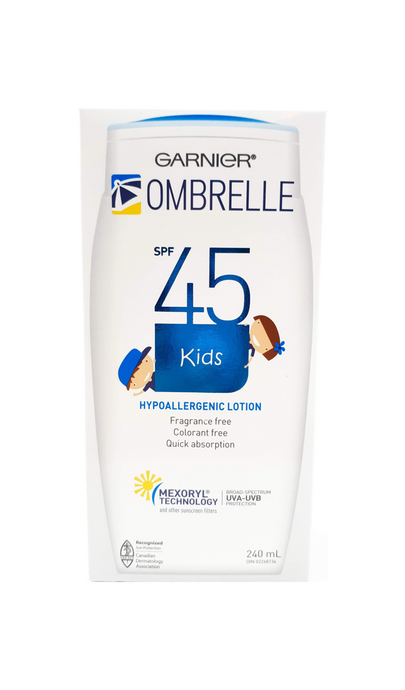 Ombrelle Kids Sunscreen, SPF 45, 240 mL - Green Valley Pharmacy Ottawa Canada