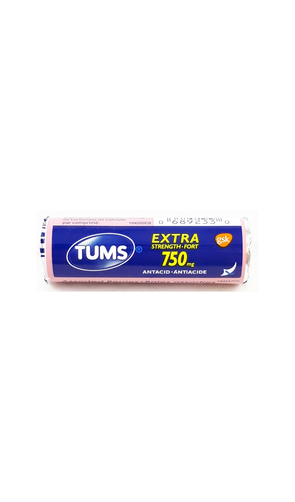 Tums Extra Strength, Assorted Berries, 8 tabs - Green Valley Pharmacy Ottawa Canada