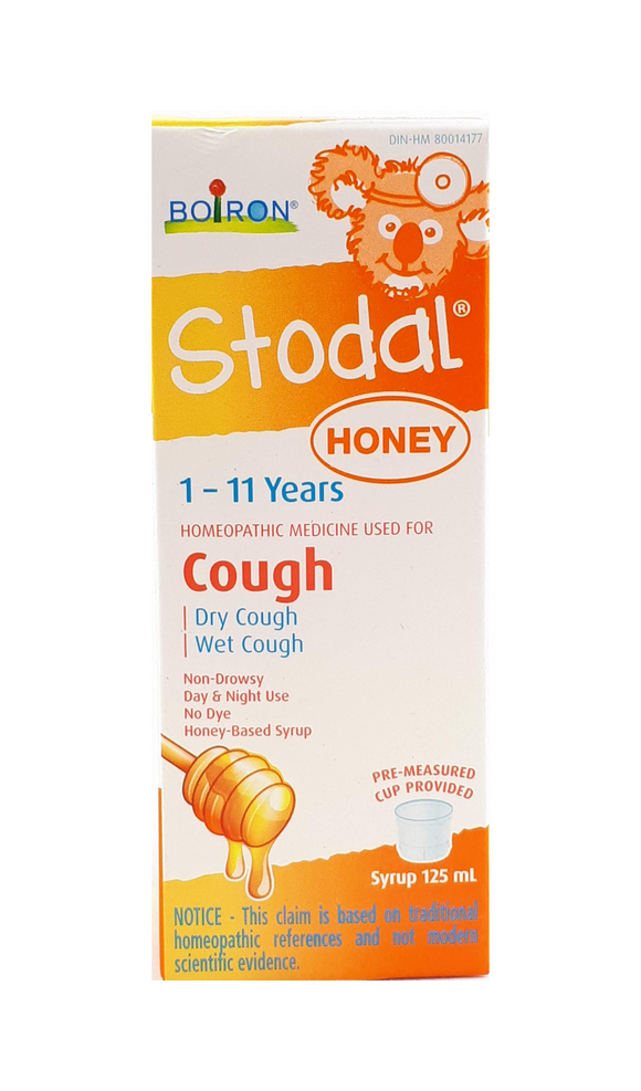 Stodal, Honey, 1 to 11 Years of Age, 125 mL - Green Valley Pharmacy Ottawa Canada