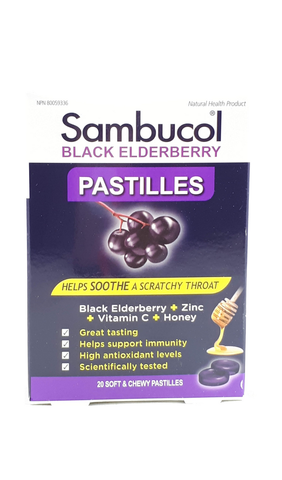 Sambucol Pastilles, 20 pastilles - Green Valley Pharmacy Ottawa Canada